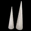 CONE TREE 24″/30″ CHAMP GLITTER 2PC