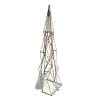 CONE TREE GEOMETRIC WIRE 15.5″ W/ MIRROR & CHAMPAGNE GLITTER