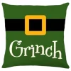 CUSHION DECORATIVE 16″x16″ “GRINCH” GREEN