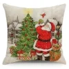 CUSHION DECORATIVE 16″x16″ SANTA SCENE