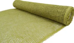 DECOR MESH 21″ X 5 YDS GREEN (MOSS) BURLAP LOOK