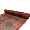 DECOR MESH 21″ X 5 YDS RED/ BLACK CHECKER BURLAP LOOK