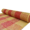 DECOR MESH 21″ X 5 YDS RED/ TAN CHECK BURLAP LOOK