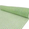 DECOR MESH 21″ X 10 YDS WHITE/ CHARTREUSE PIN STRIPE