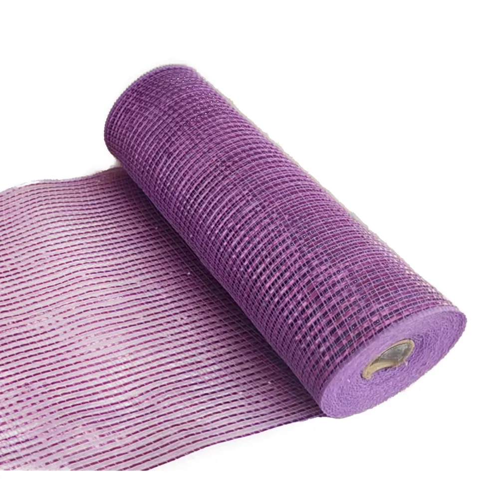 DECOR MESH 10x10 YDS SM LAVENDER W/ LAVENDER METALLIC