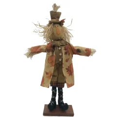 FALL SCARECROW HUSK BOY STANDING ON BASE 19.5″ ORANGE/MULTI