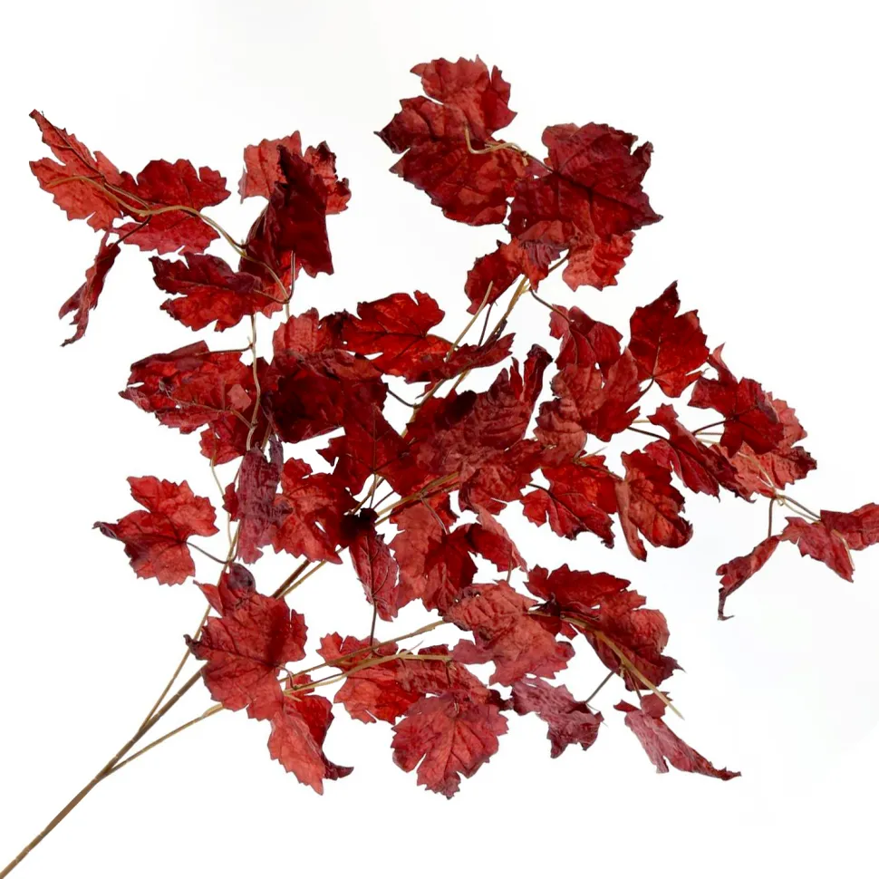 FALL SPRAY MAPLE LEAF 43.25” RED