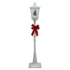 FLOOR LANTERN WITH SANTA & CHILD SWING SNOWING SCENE 72″