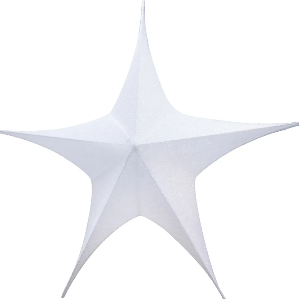 FOLDING SHIMMER STAR 59″ WHITE