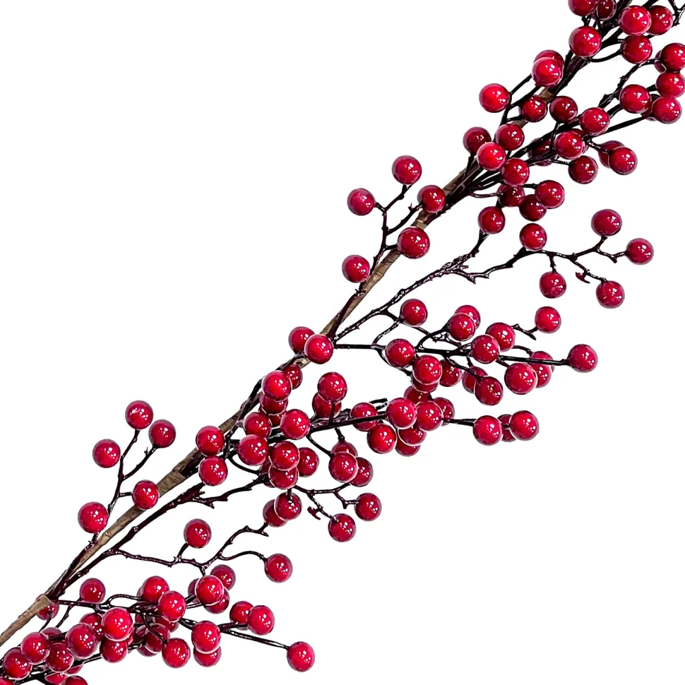 GARLAND BERRY 72″ SHINY RED