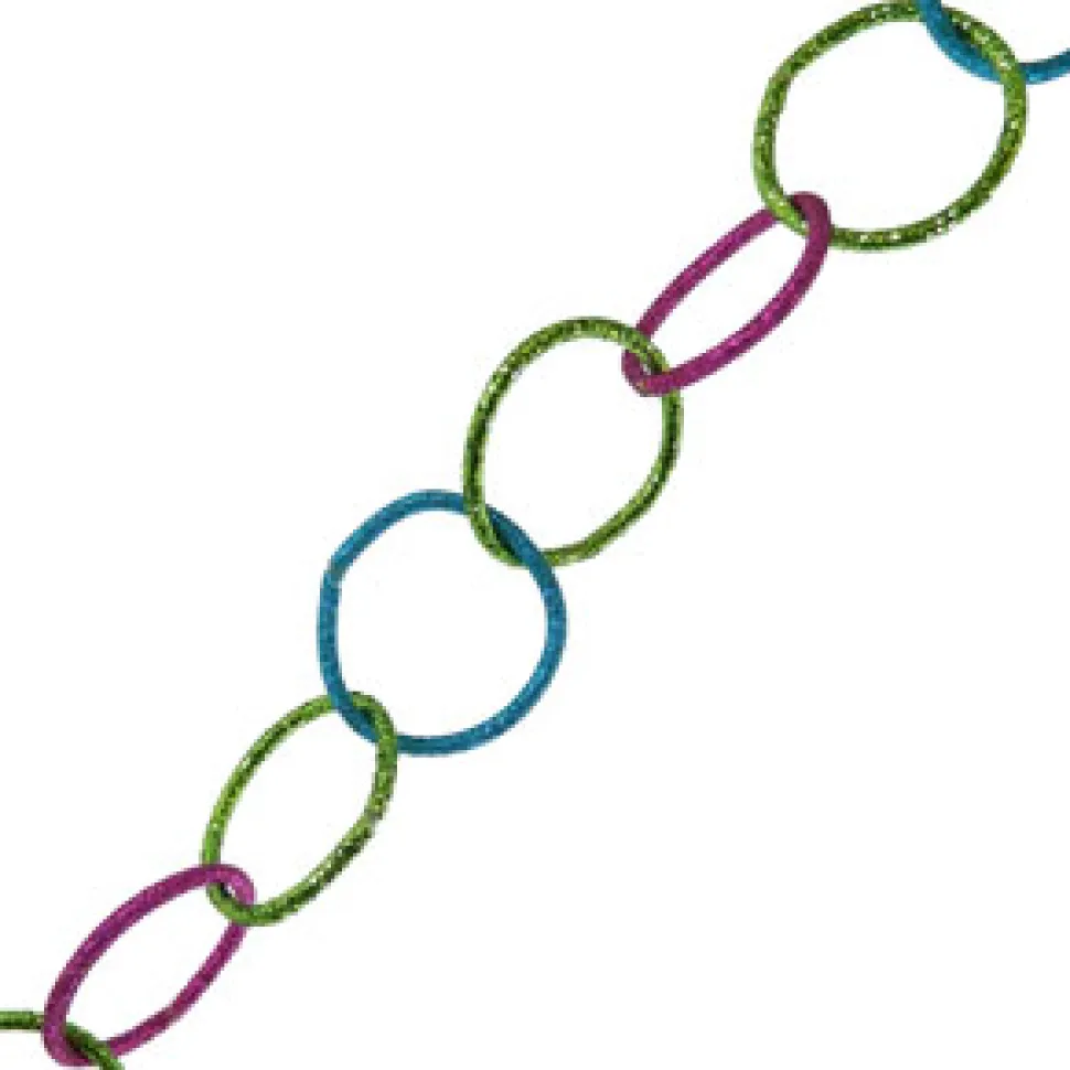 GARLAND GLITTER RING 72″ FUCHSIA/ TEAL/ CHARTREUSE