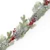 GARLAND GRN 72″ MIXED PINE, CEDAR, RED BERRIES,& CONES FROSTED & ICED