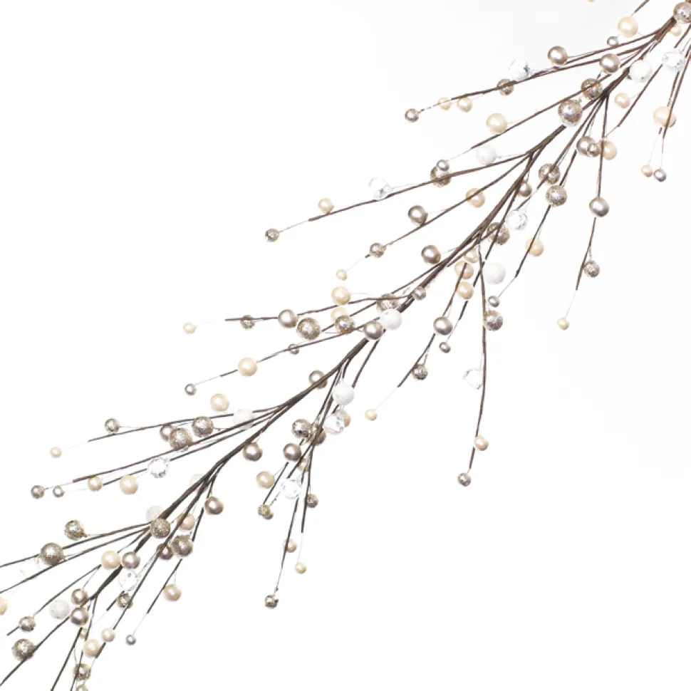 GARLAND PEARLS 48″ CHAMPAGNE/WHITE