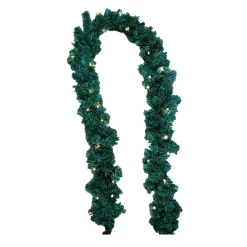 GARLAND PRE-LIT NAT. SHERWOOD PINE 5′ X 12″ 100TIPS 25 LED LIGHTS