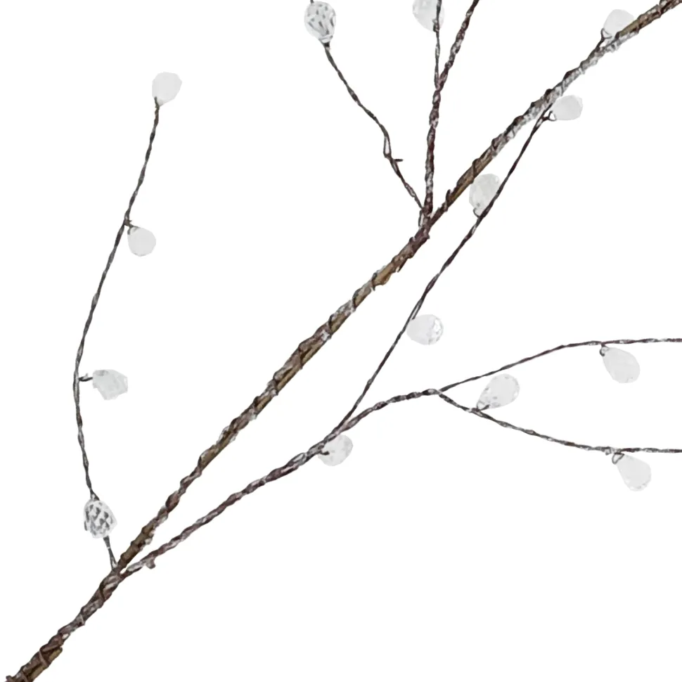 GARLAND TWIG/ CRYSTALS 47″ CLEAR BEADS