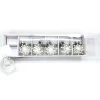 GLASS BALL 1.5″ CARD HOLDER CLEAR WITH SNOWFLAKE
