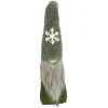 GNOME PLUSH FAUX FUR GREEN 24.5″ W/ SNOWFLAKE