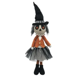 HALLOWEEN GHOST GIRL STANDING 23″ BLACK/MULTI