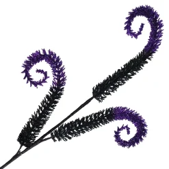 HALLOWEEN SPRAY 3xSWIRL 28″ BLACK/PURPLE GLITTER