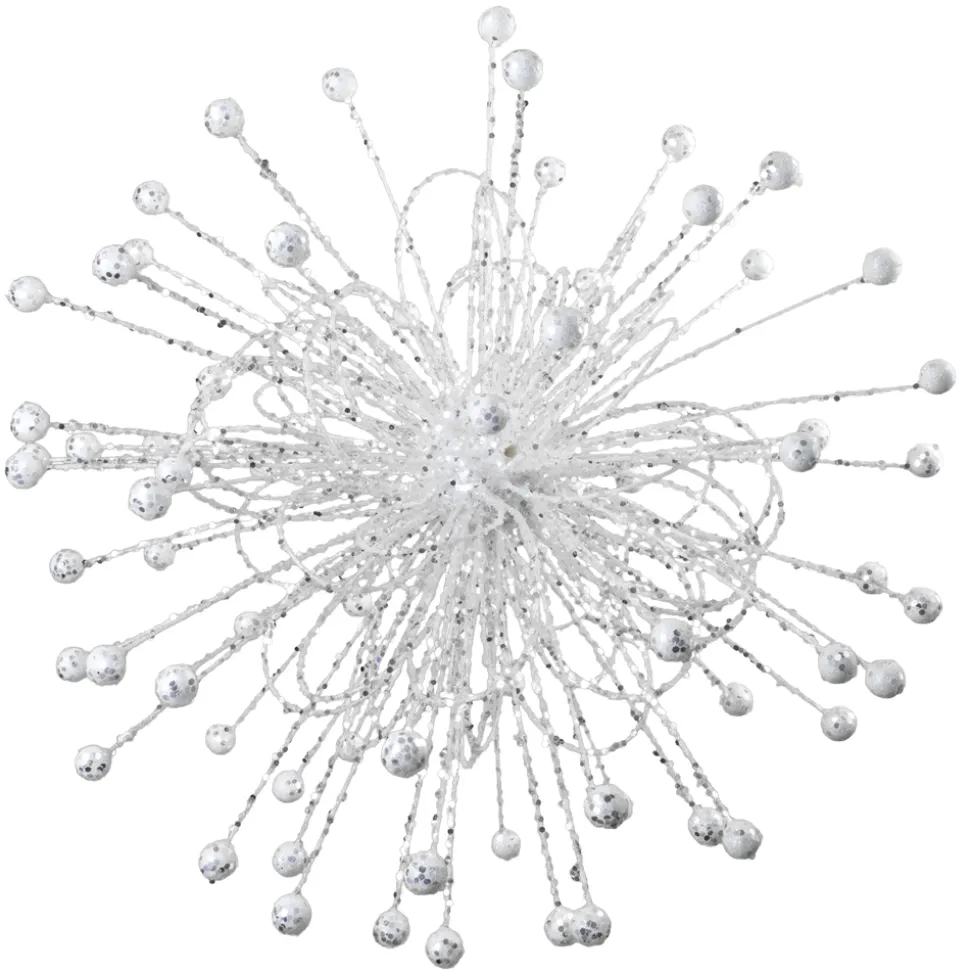 HANGING STARBURST 16″ W/ WHITE GLTR