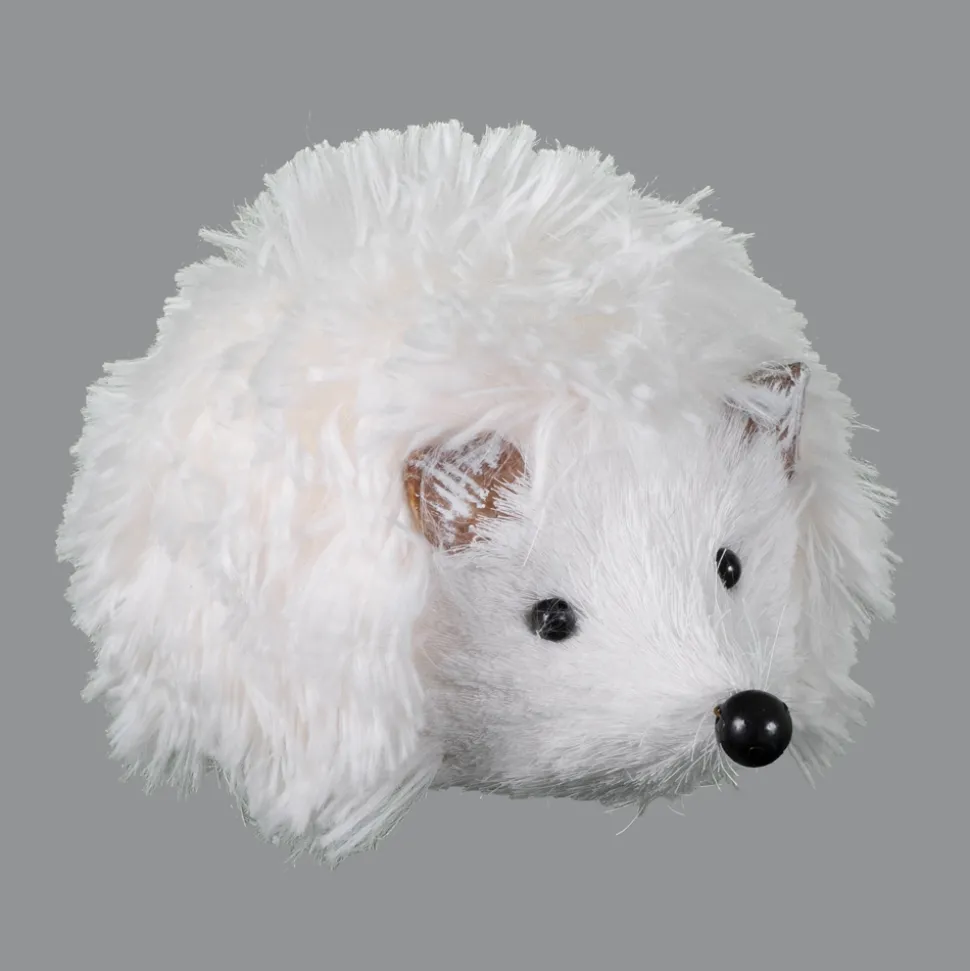 HEDGEHOG WHITE 5.5″ SOFT FAUX FUR