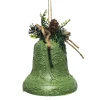 LIBERTY BELL EMBOSSED PVC GREEN ANTIQUE 4.5″ W/ PINE & CONE