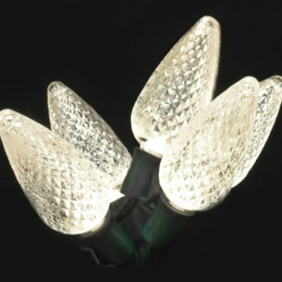 LIGHT LED O/D C9 FACETED 25L PURE WHITE