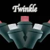 LIGHT LED O/D CONICAL 70L RED/ WHITE TWINKLE