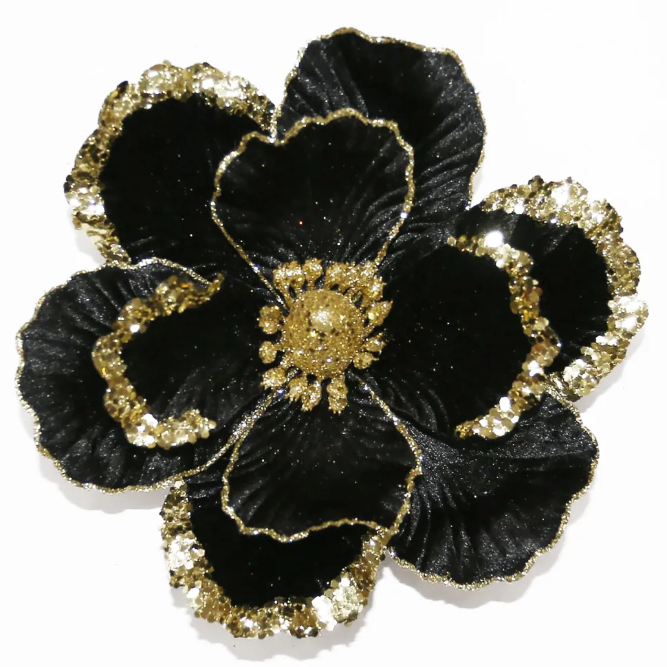 MAGNOLIA HEAD BLACK /GOLD 8.5″ GLTR W/ CLIP