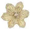 MAGNOLIA HEAD GOLD 8.5″ GLITTER METALLIC W/ CLIP