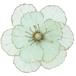 MAGNOLIA HEAD GREEN MINT 10.5″ SHEER W/ CLIP