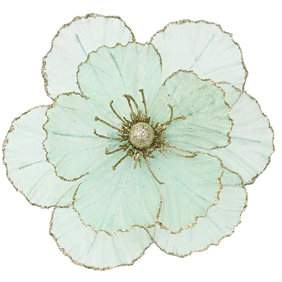 MAGNOLIA HEAD GREEN MINT 10.5″ SHEER W/ CLIP