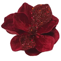 MAGNOLIA HEAD RED 7″ GLITTER CARDED W/ CLIP