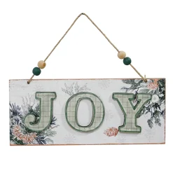MDF WALL DECOR WOODEN 7.5″ “JOY” NATURAL