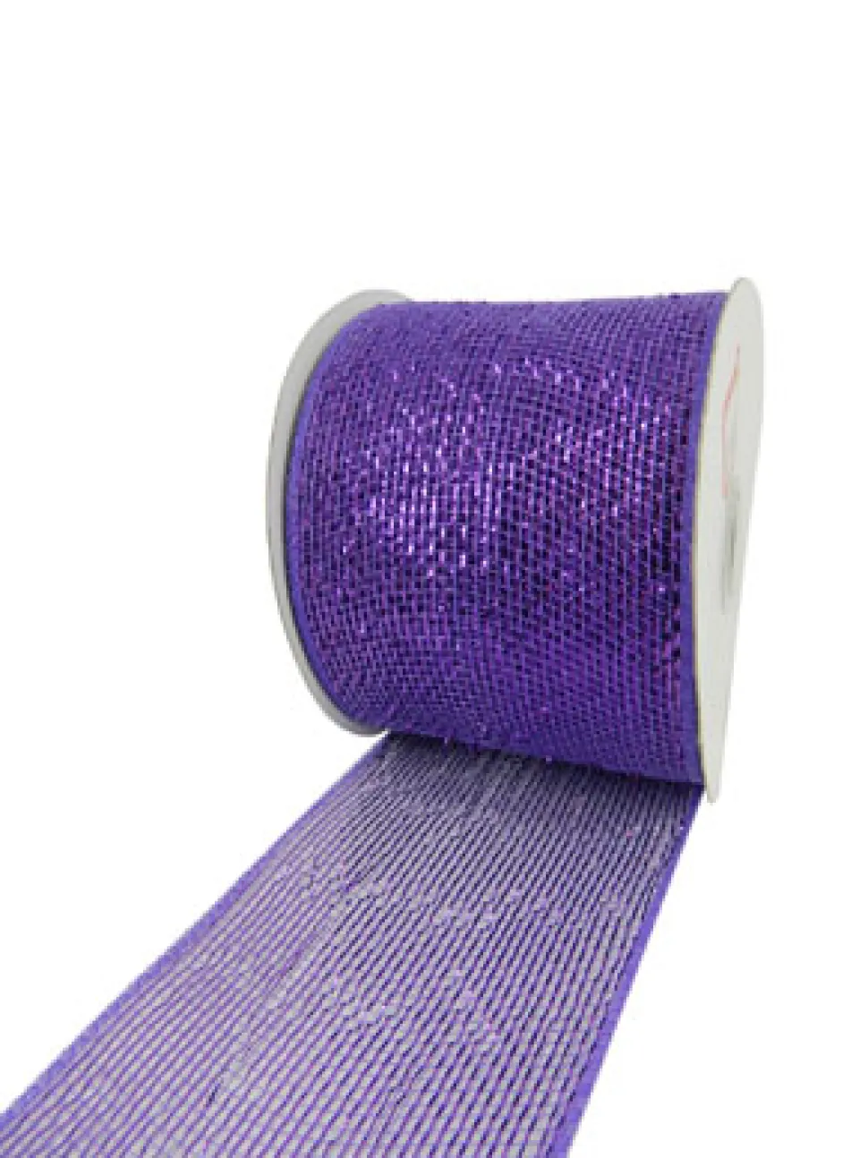 MESH RIBBON 4″ X 25 YDS PURPLE FULL SPARKLE