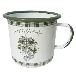 METAL ENAMEL MUG 4″ – “WONDERFUL WINTER DAYS”