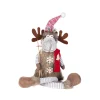 MOOSE PLUSH SITTING 15.5″ BROWN FUR WITH SKI POLE