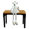 MOUSE PLUSH DAGLING LEGS 17.5″ IVORY
