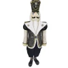 NUTCRACKER SOLDIER STANDING 50.5″ IN BLACK/GOLD ROYAL SUIT