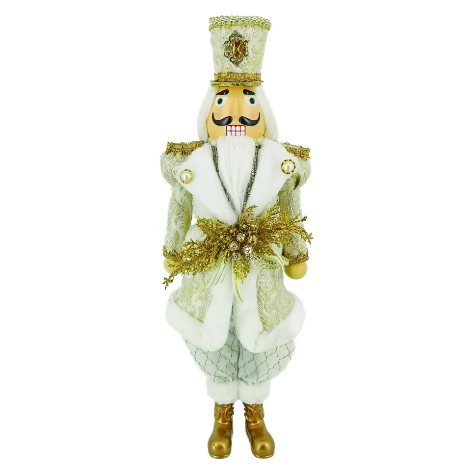 NUTCRACKER STANDING IVORY/GOLD 24″