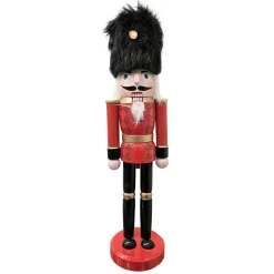 NUTCRACKER WOODEN STANDING 15″ LONDON SOLDIER FUR HAT