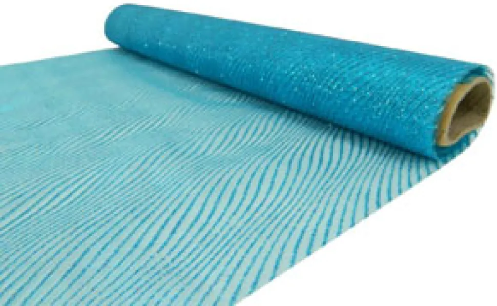 ORGANZA 14″ X 5 M BLUE (LIGHT) GLITTER