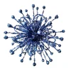 ORN BLUE STAR BURST 8″ W/ GLITTER