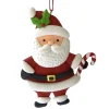 ORN CANDY CANE SANTA 4.5″ CLAY DOUGH