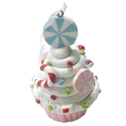 ORN CANDY SPRINKLE CUPCAKE 3.9″ PINK CLAY DOUGH