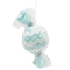ORN CANDY SPRINKLE SWEET 4″ ICE BLUE W/ GLITTER & LACE