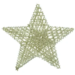 ORN CHAMP. STAR 6″ ROPE W/ GLITTER