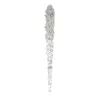 ORN CLEAR / FROST ICICLE 7″ W/ ICE GLITTER
