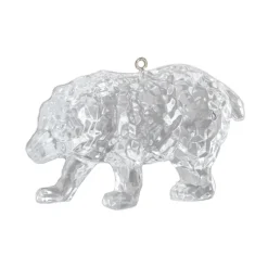 ORN CLEAR BEAR 4″ ACRYLIC