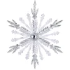 ORN CLEAR SILVER SNOWFLAKE 5.5″ W/ GLITTER